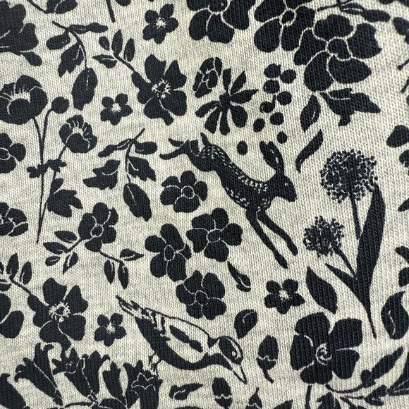 NWT Floral Rabbit Print Joules Sian Marled Ditsy Short US 2 Gray 100% Cotton - Picture 8 of 13